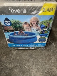 Jilong 8 ft. Round 25 in. Deep Easy Set Above Ground Inflatable Pool Family Swimming Pool Outdoor Garden. See Pictures