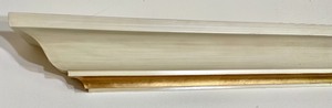 lot 39 image: 2 Wall Shelves with Gold Accents