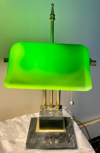 lot 85 image: Marble Based Desk Lamp