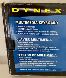 lot 105 image: Dynex Multimedia Keyboard