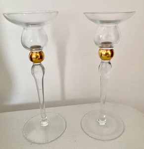 lot 100 image: Lot of Candles and Candle Holders