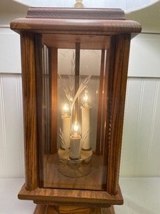 lot 61 image: Wonderful Wooden Lamp