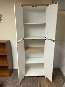 lot 42 image: Particle Board Two Cabinet Storage Piece