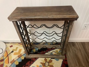 lot 65 image: Wooden Wine Display Rack