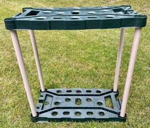 lot 145 image: Rubbermaid Plastic Yard Tool Holder