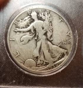 5 US COIN SET WALKING LIB 50C BARBER 25C MERCURY 10C LIBERTY 5C INDIAN 1C
