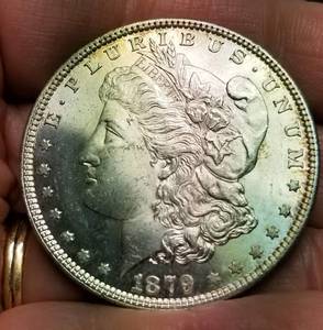 1879 MORGAN SILVER DOLLAR SHARP BU