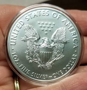 2021 AMERICAN SILVER EAGLE 1 TROY OZ. .999 FINE SILVER IN AIRTITE