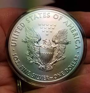 2021 AMERICAN SILVER EAGLE 1 TROY OZ. .999 FINE SILVER IN AIRTITE