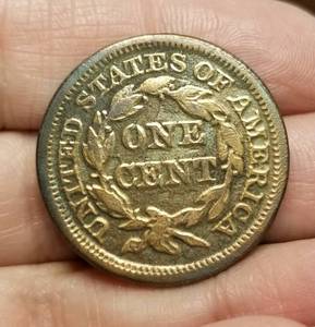 1848 US BRAIDED HAIR LARGE CENT