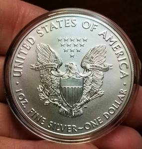 2021 AMERICAN SILVER EAGLE 1 TROY OZ. .999 FINE SILVER IN AIRTITE
