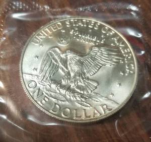 1974-S PROOF 40% SILVER EISENHOWER DOLLAR  BLUE PACK