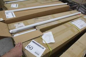 lot 60 image: Lot of (60) LED Light Tubes ZY-T8-15W1200 BIXX  Frosted 3500K
