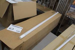 lot 63 image: Lot of (85) T8 LED Light Tubes Dual Mode Internal Driver T08J01-40H 18W 4000K