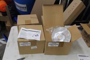 lot 85 image: Lot of (4) MaxLite Max LED Commercial LED Recessed Retrofit Series Downlight Retrofit Kits (in box)