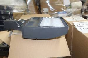 lot 116 image: Commercial  LED Flood Light with Tilt Mount (in box)