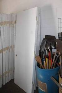 lot 222 image: Lot of (5) Primed Solid Wood Door Blanks