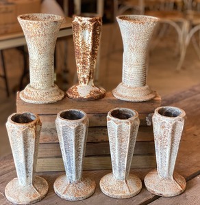 lot 31 image: Seven Cast Iron Decorative Urns