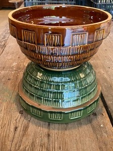 lot 41 image: Two Vintage Stoneware Bowls