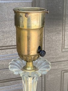 lot 55 image: (3) Vintage Floor Lamps - Torchiere Style