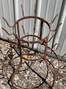 lot 88 image: Vintage Bottle Drying Rack