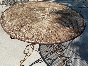 lot 110 image: Very Ornate Metal Table