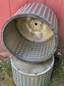 lot 132 image: Two Corn Planter Drums