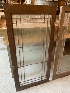 lot 171 image: Pair of Vintage Leaded Windows