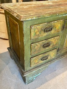 lot 180 image: Antique Old World Buffet w Incredible Patina