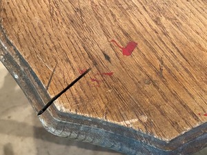 lot 175 image: Vintage Drop Leaf Table