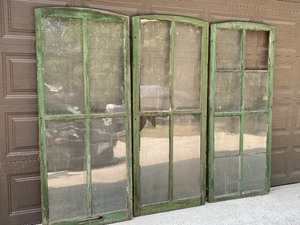 lot 193 image: Set of Three Full Length Windows