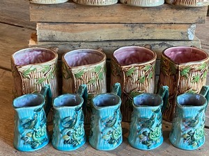 lot 192 image: (13) Ceramic Majolica Reproduction Pieces