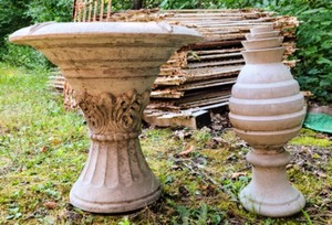 lot 247 image: Cement Fountain Pieces