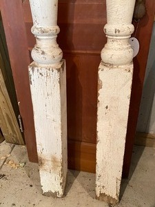 lot 199 image: Two Painted Vintage Columns