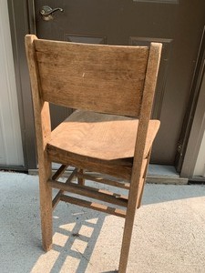 lot 230 image: Vintage Wooden Chair