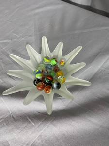 lot 34 image: 20 Marbles & Container