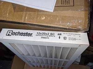 lot 173 image: Case of Rochester 12x20x2 SC Filters