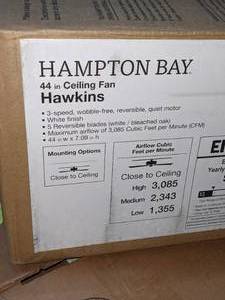 lot 67 image: Hampton Bay Hawkins 44 Ceiling Fan