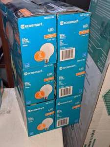 lot 71 image: Ecosmart LED Soft White Light Bulbs, 6 Packages of 3