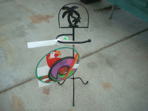 lot 69 image: TP Stand, Parrot Flag