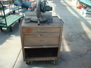 lot 123 image: B&D Miter Saw, Cabinet