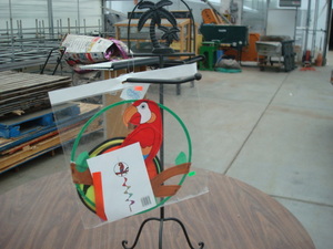 lot 44 image: TP Stand, Parrot Flag