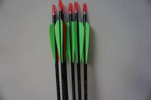 lot 28 image: 6 - Easton XX75 Game Getter Aluminum Arrows With Inserts and Tips