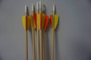 lot 42 image: 6 -  Indian Archery 28 Cedar Target Arrows