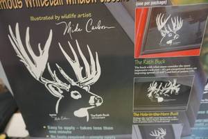 lot 81 image: 2 Packs Deer Cals Artist Mike Carlson Deer Decals