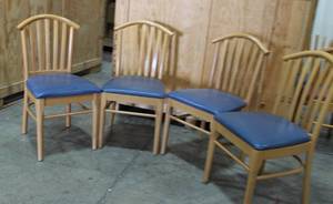Restaurant Chairs Lot of 4 Blue Chairs