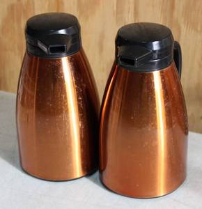 Thermal Coffee One Liter Carafe Pitcher Lot of 2 Carafes
