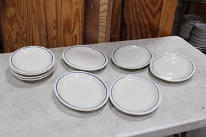 Diner China Dishes 10 Diameter Lot Of 6 Dishes