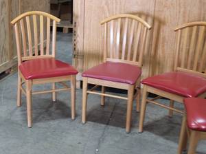 Restaurant Dining Room Chairs Lot of 4 Red Chairs