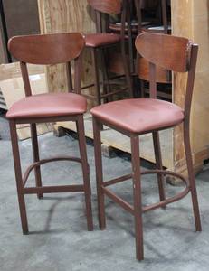 Bar Stool Lot Of 2   Steel Construction